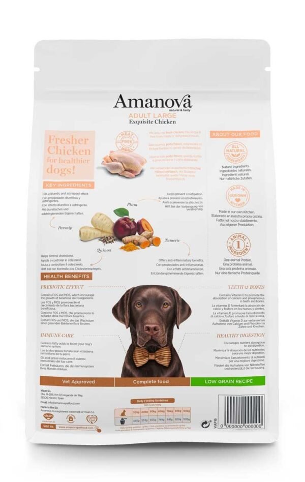 Amanova Adult Large Dog Exquisite Chicken 12kg - Image 2