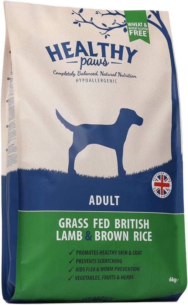 Healthy Paws Grass Fed British Lamb & Brown Rice Adult