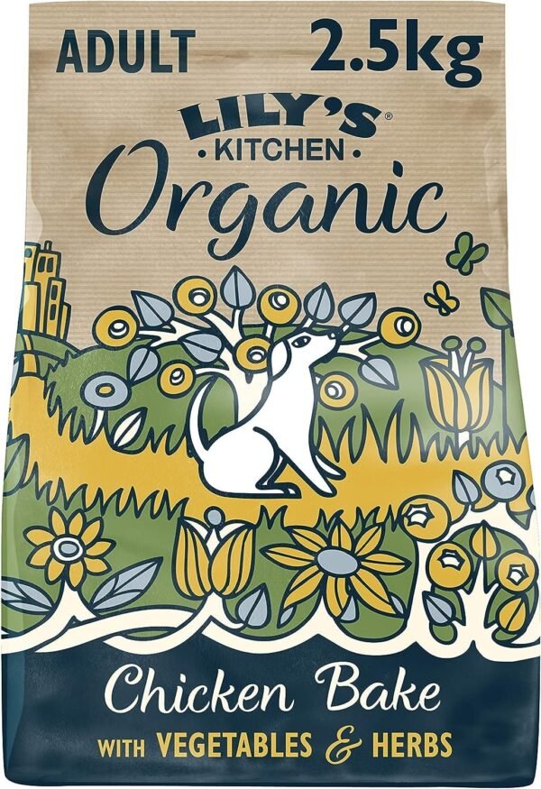 Lily's Kitchen Organic Chicken Bake With Vegetable & Herb Adult Dry Dog Food (2.5Kg)