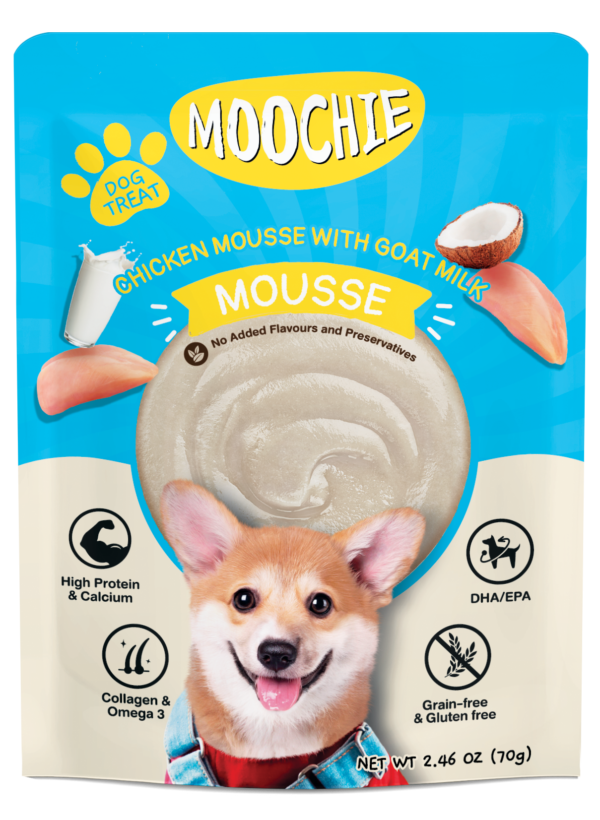 Moochie Dog Mousse - Chicken with Goat Milk Pouch 70g